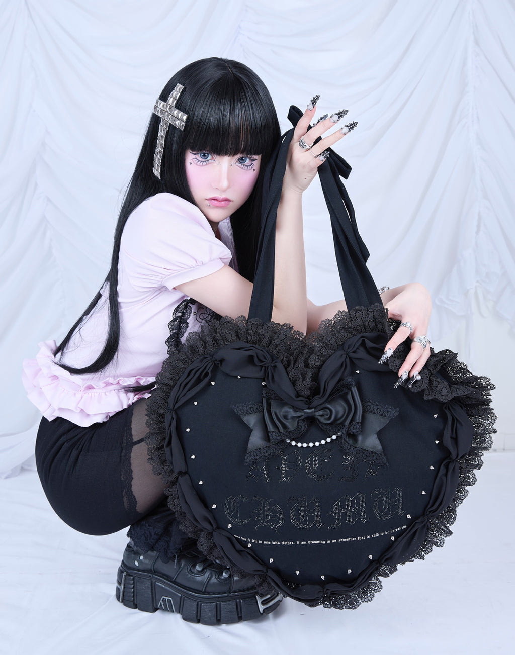 AVENCHUMU Love heart's cake tote bag