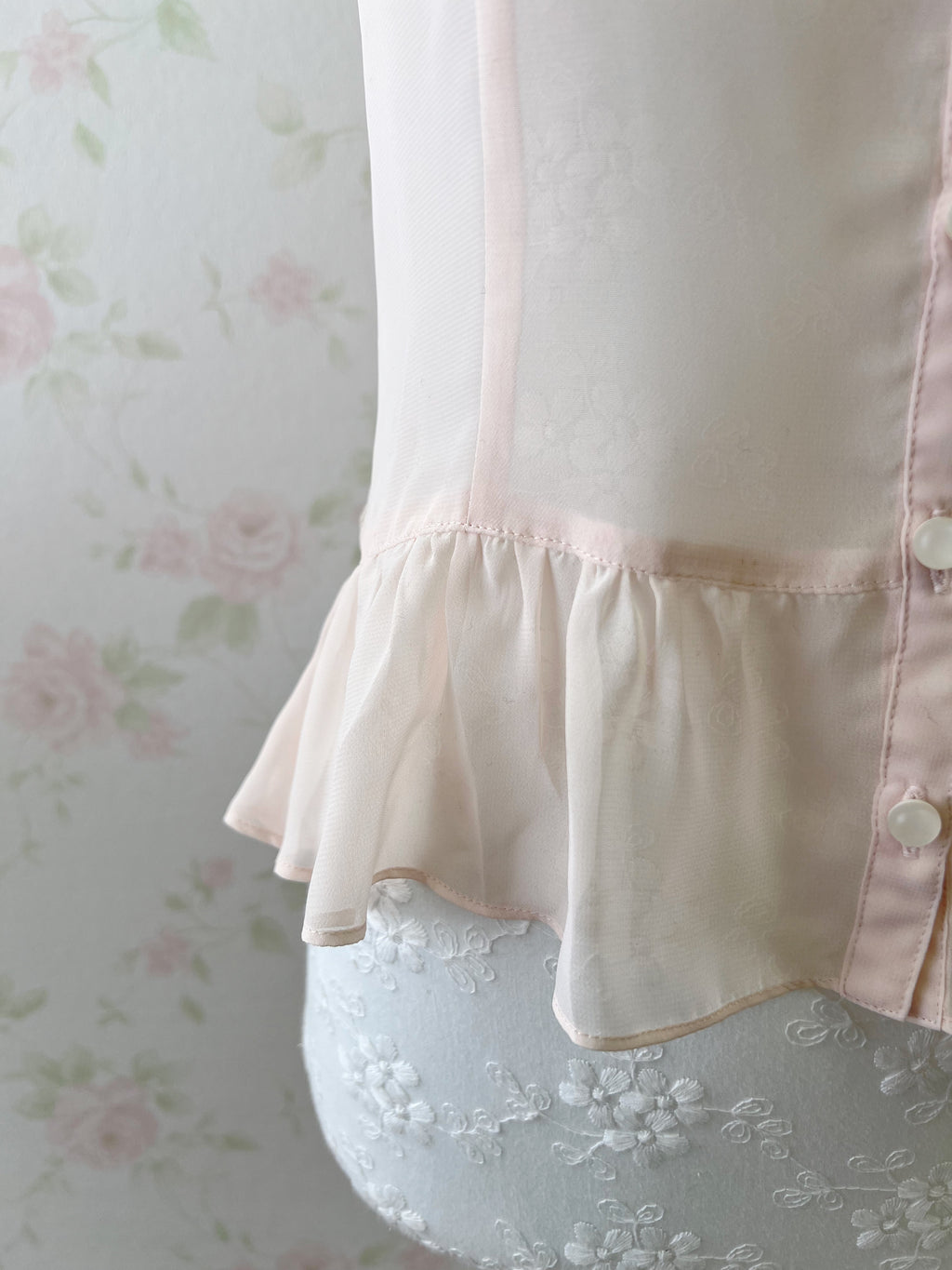 LAISSE PASSÉ Peplum Blouse (Pink)