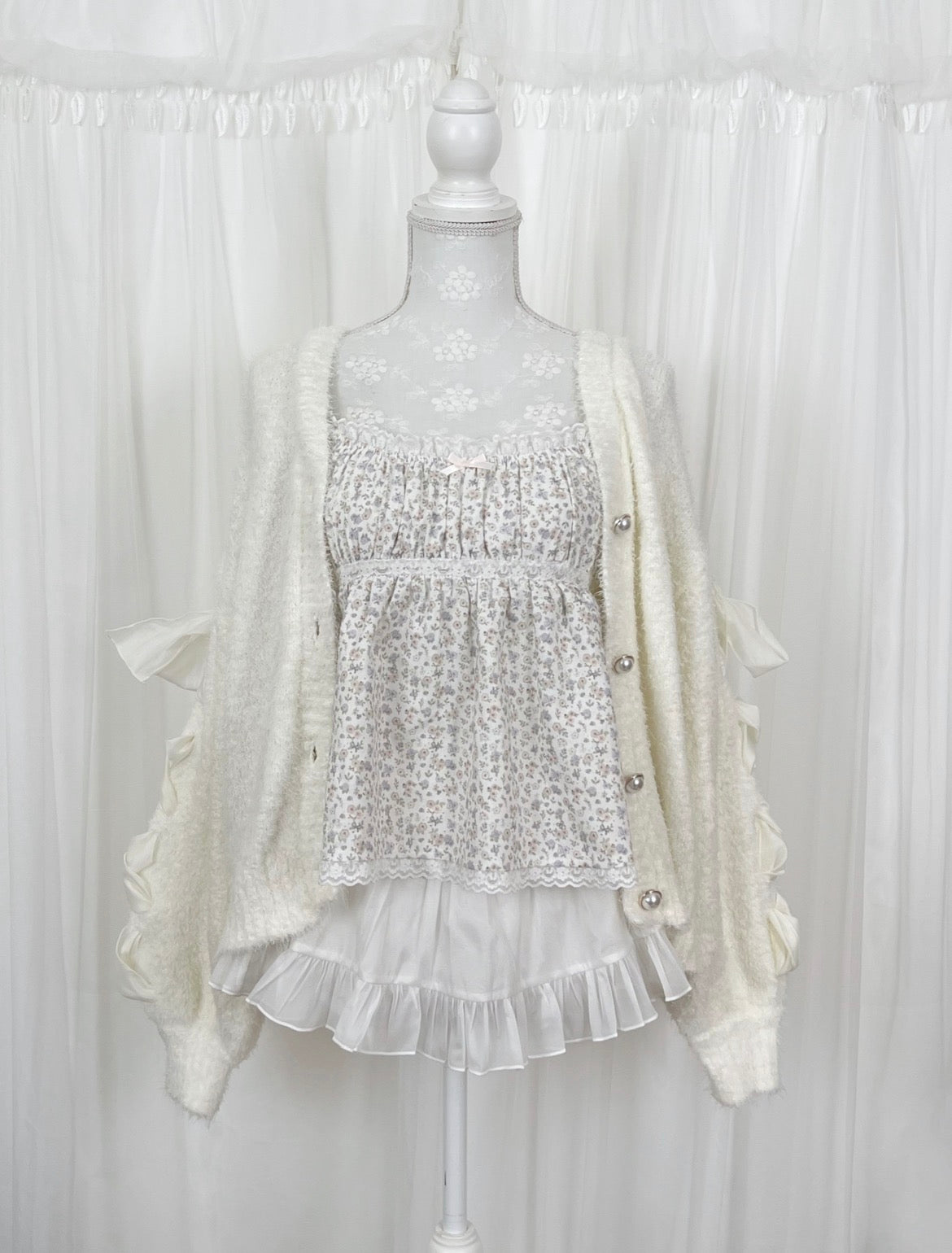 1998beforethedawn Nabi Skirt (White)