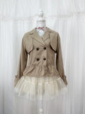 axes femme Short Trench Coat