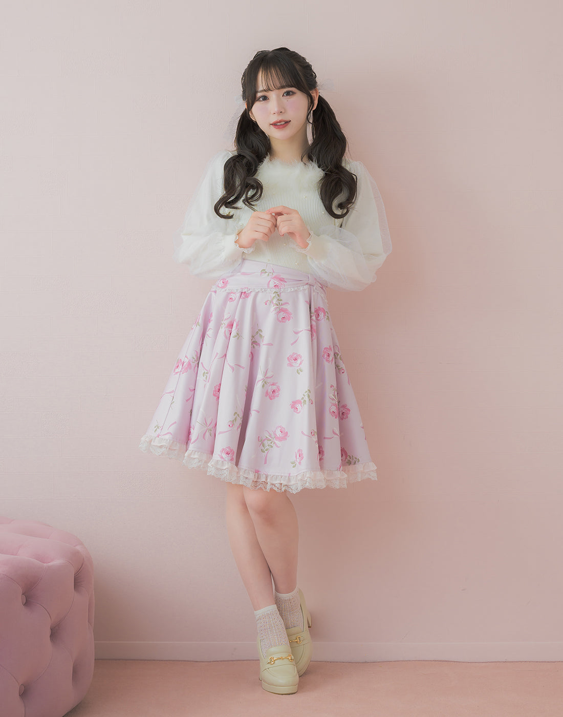 mellfy memory Fairy swan bolero-like Knit Top