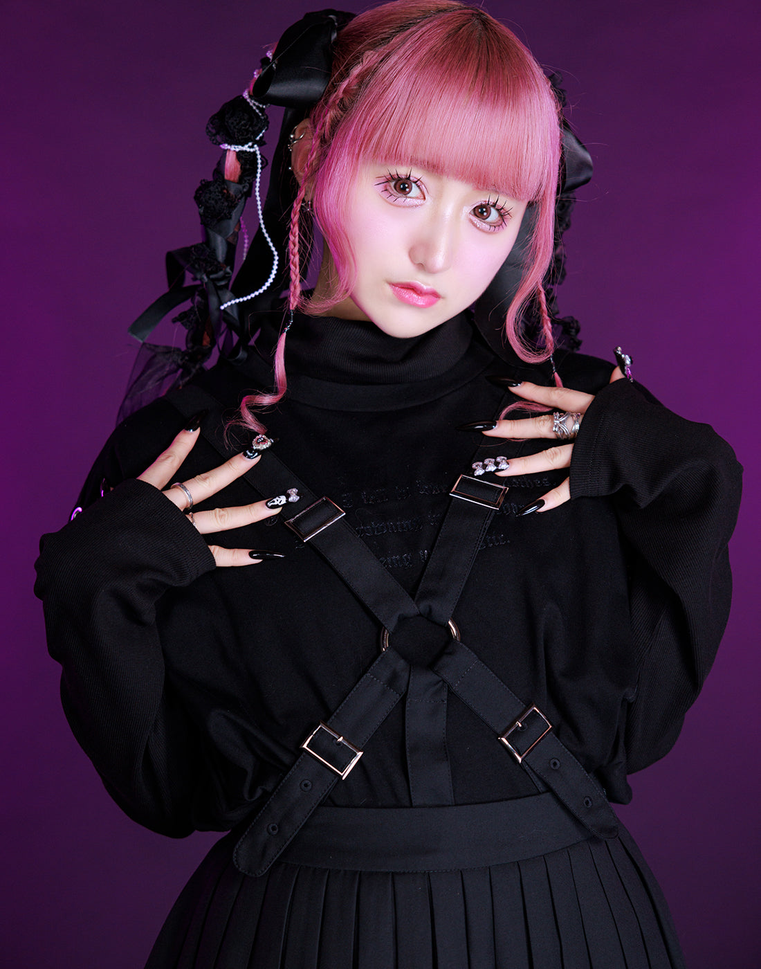 Girls pleated harness skirt