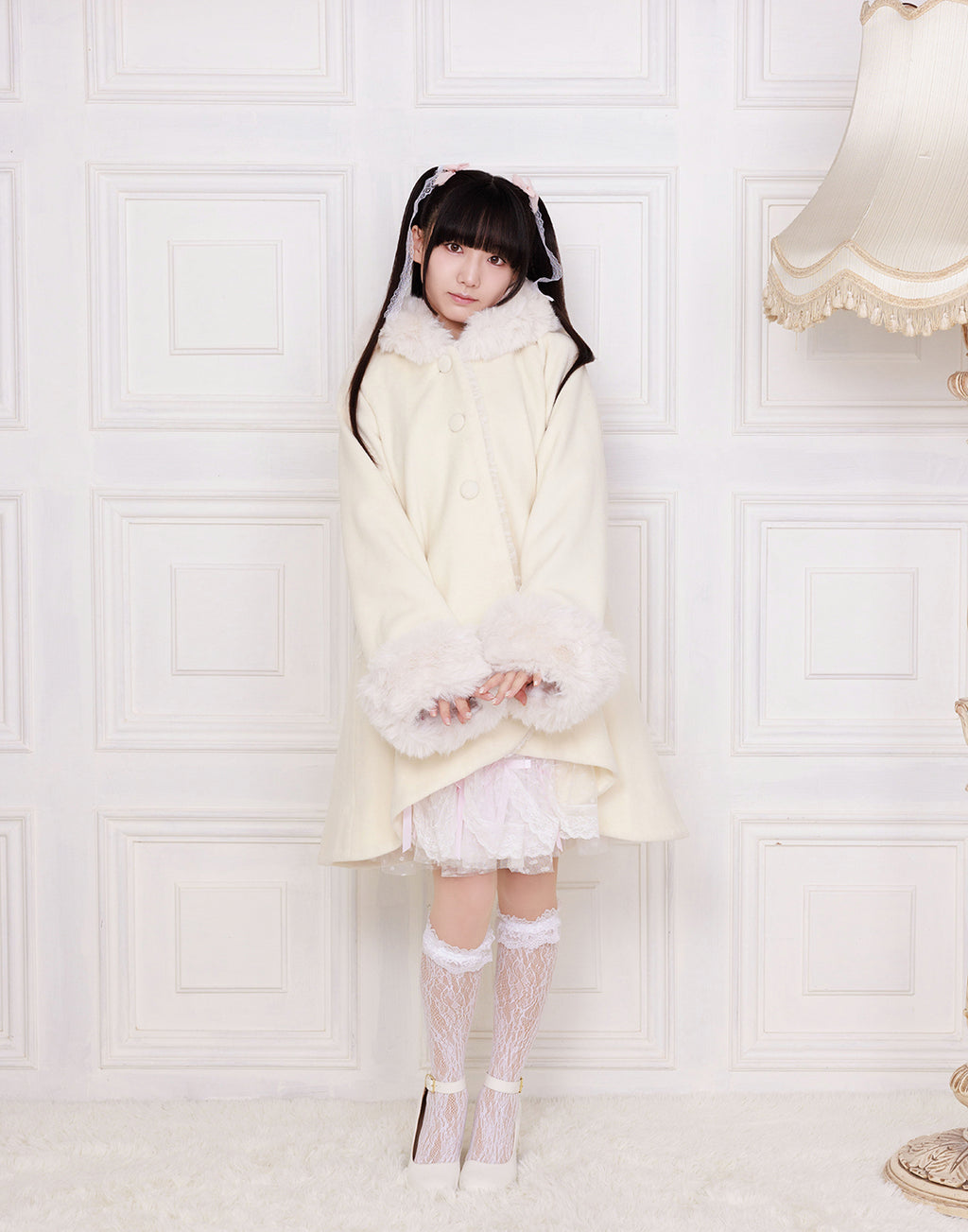 mellfy memory Like a doll flared angel Coat