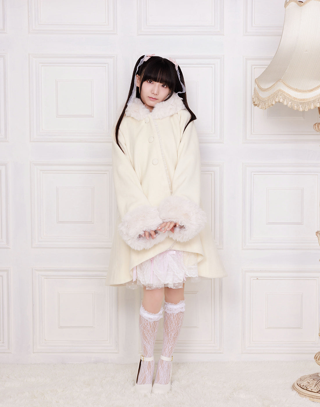 mellfy memory Like a doll flared angel Coat