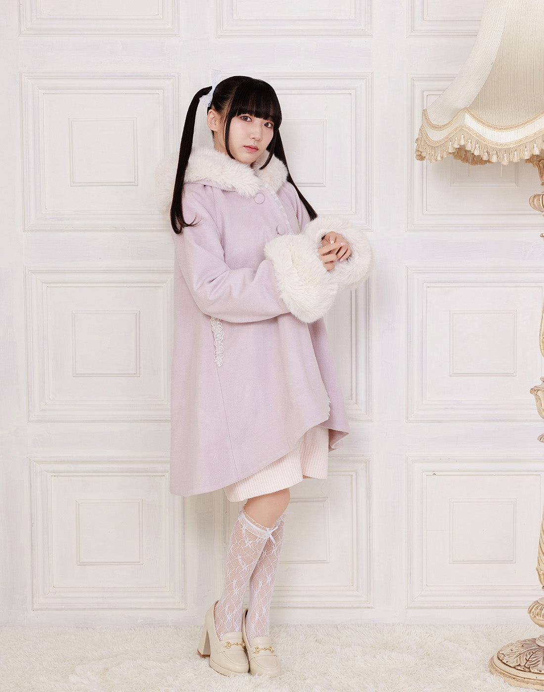 mellfy memory Like a doll flared angel Coat