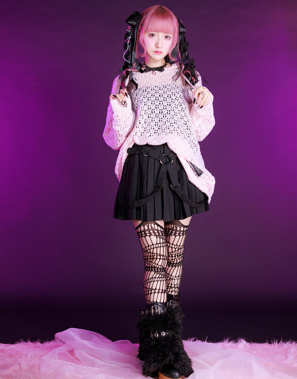 Girls pleated harness skirt