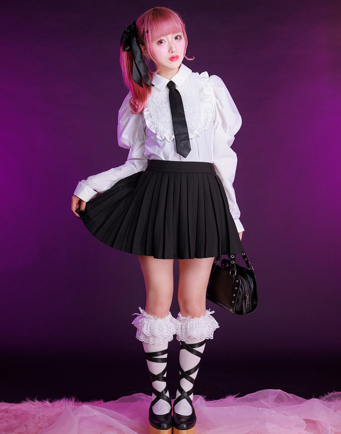 Girls pleated harness skirt