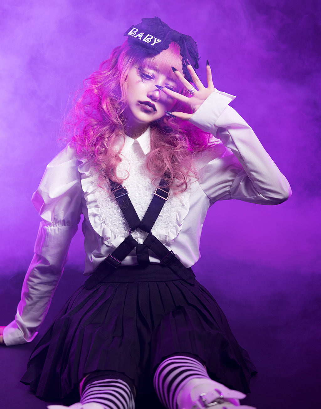 Girls pleated harness skirt