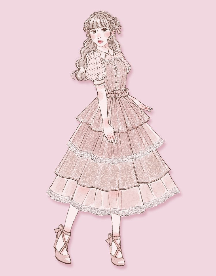 mellfy memory Fairy magic lace long Dress