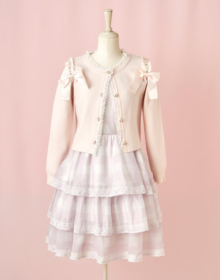 mellfy memory Love for me ribbon Cardigan