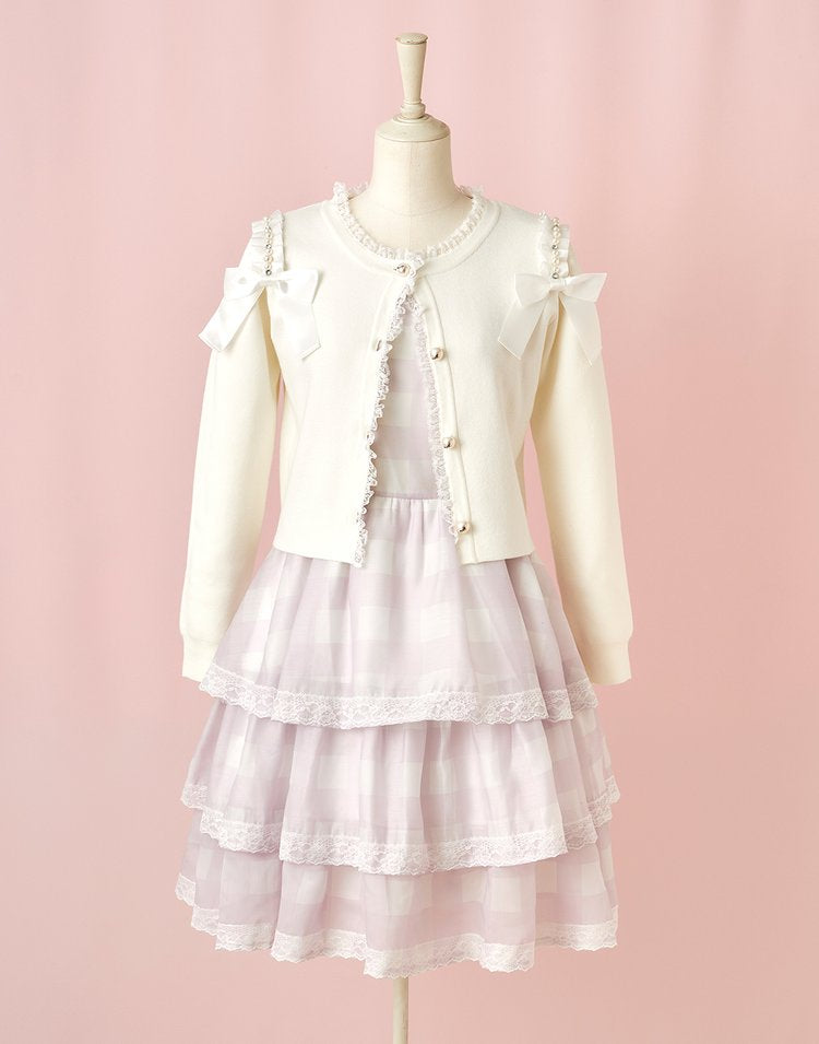 mellfy memory Love for me ribbon Cardigan