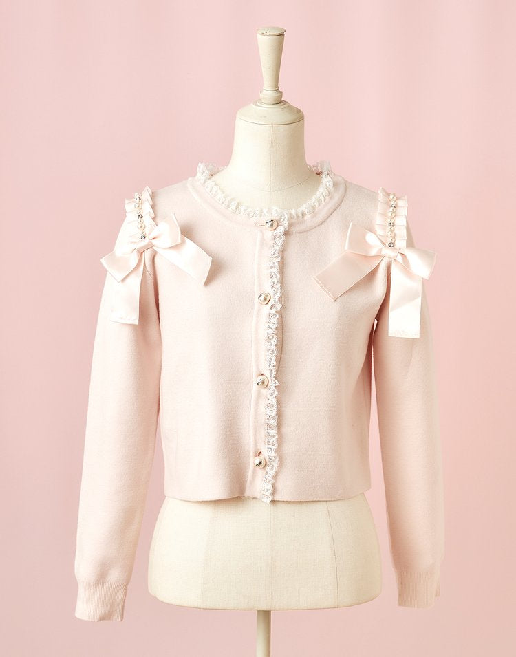 mellfy memory Love for me ribbon Cardigan