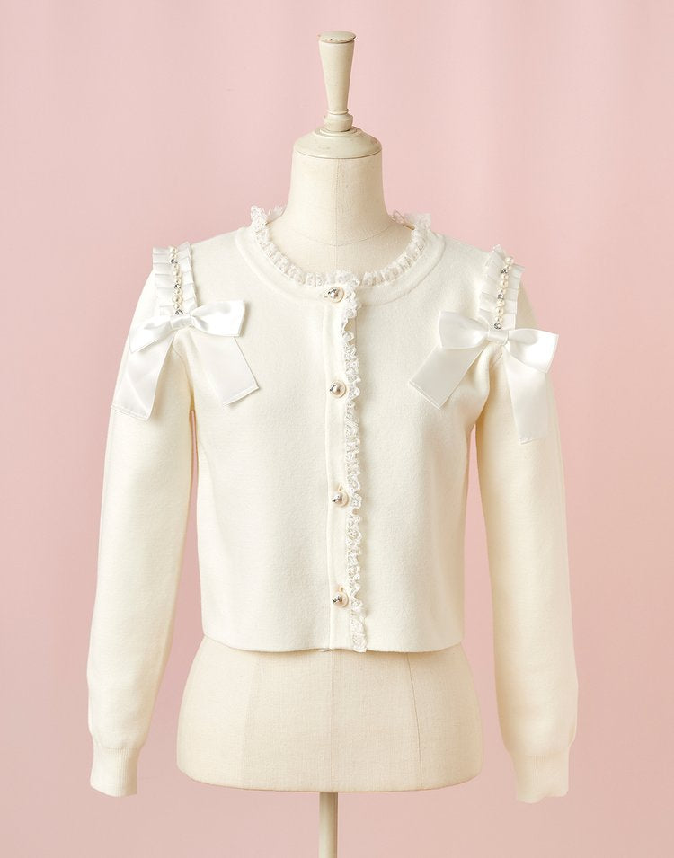 mellfy memory Love for me ribbon Cardigan