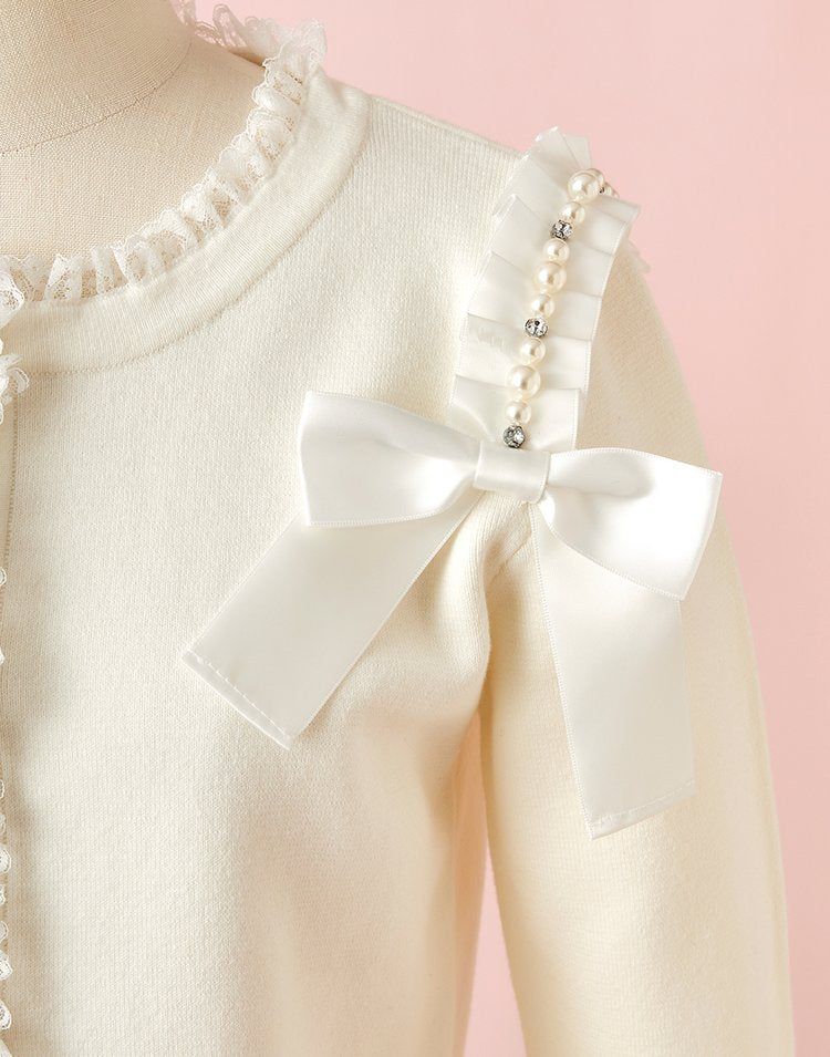 mellfy memory Love for me ribbon Cardigan