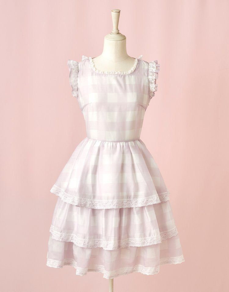 mellfy memory Fairy love Gingham check Dress