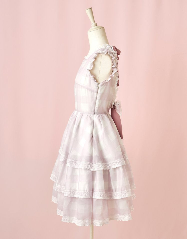mellfy memory Fairy love Gingham check Dress
