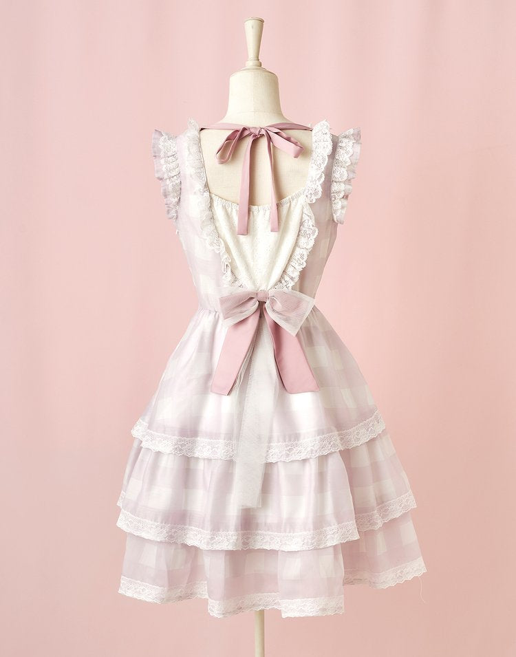 mellfy memory Fairy love Gingham check Dress