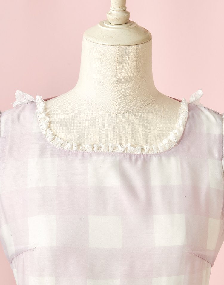 mellfy memory Fairy love Gingham check Dress