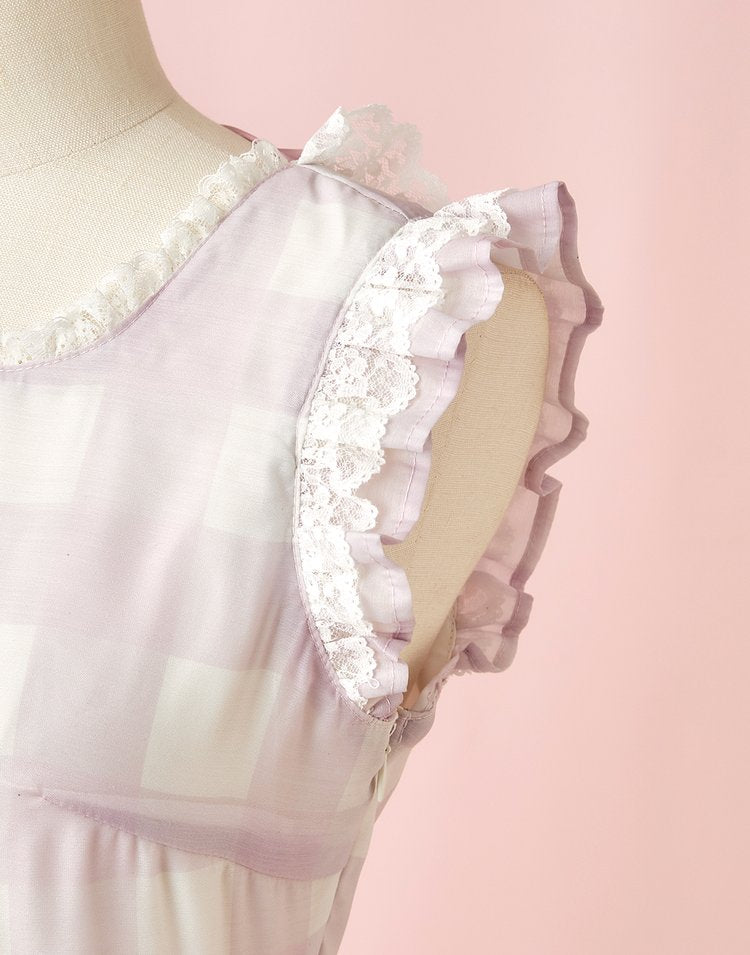 mellfy memory Fairy love Gingham check Dress