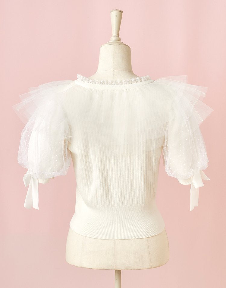 mellfy memory Prism glitter knit Top