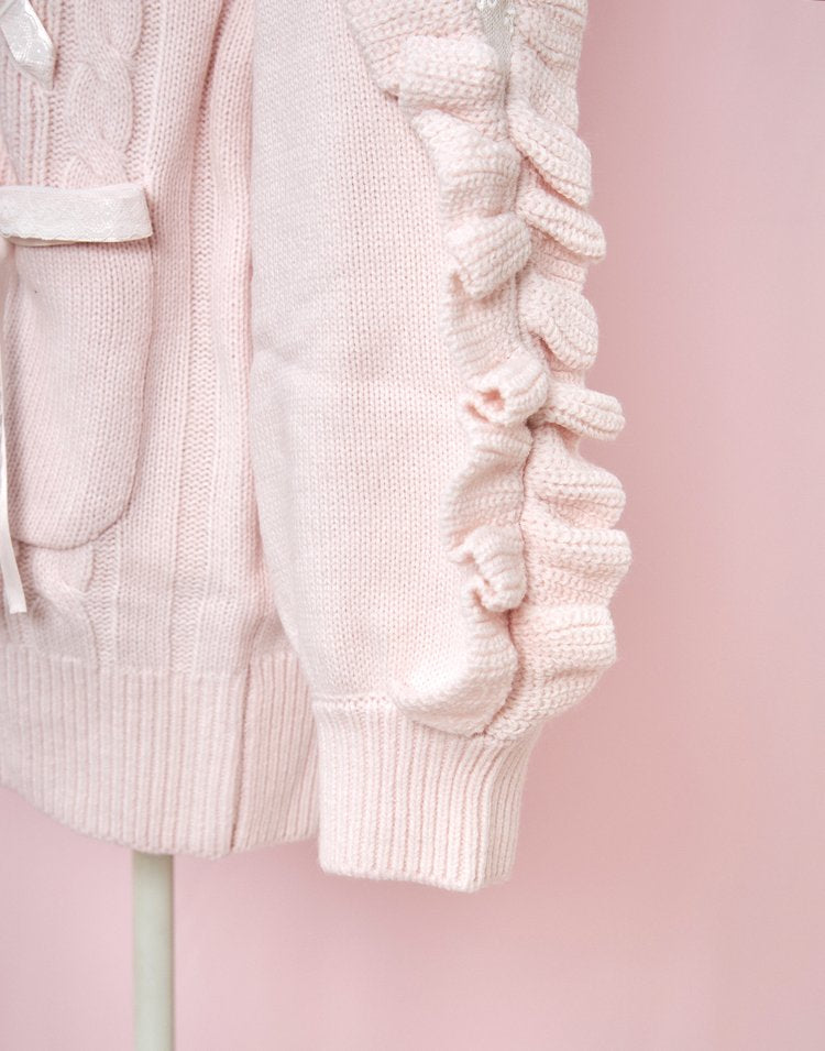 mellfy memory Honey lace up knit Jacket