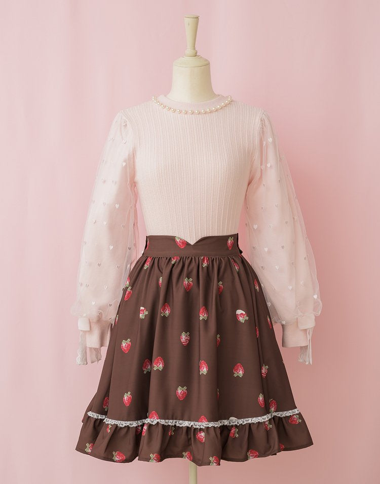 mellfy memory Strawberry Dolce Skirt