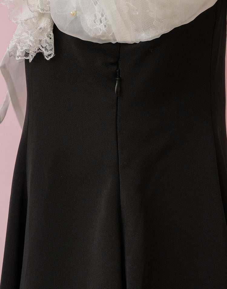 mellfy memory Lacy millefeuille frill collar Dress