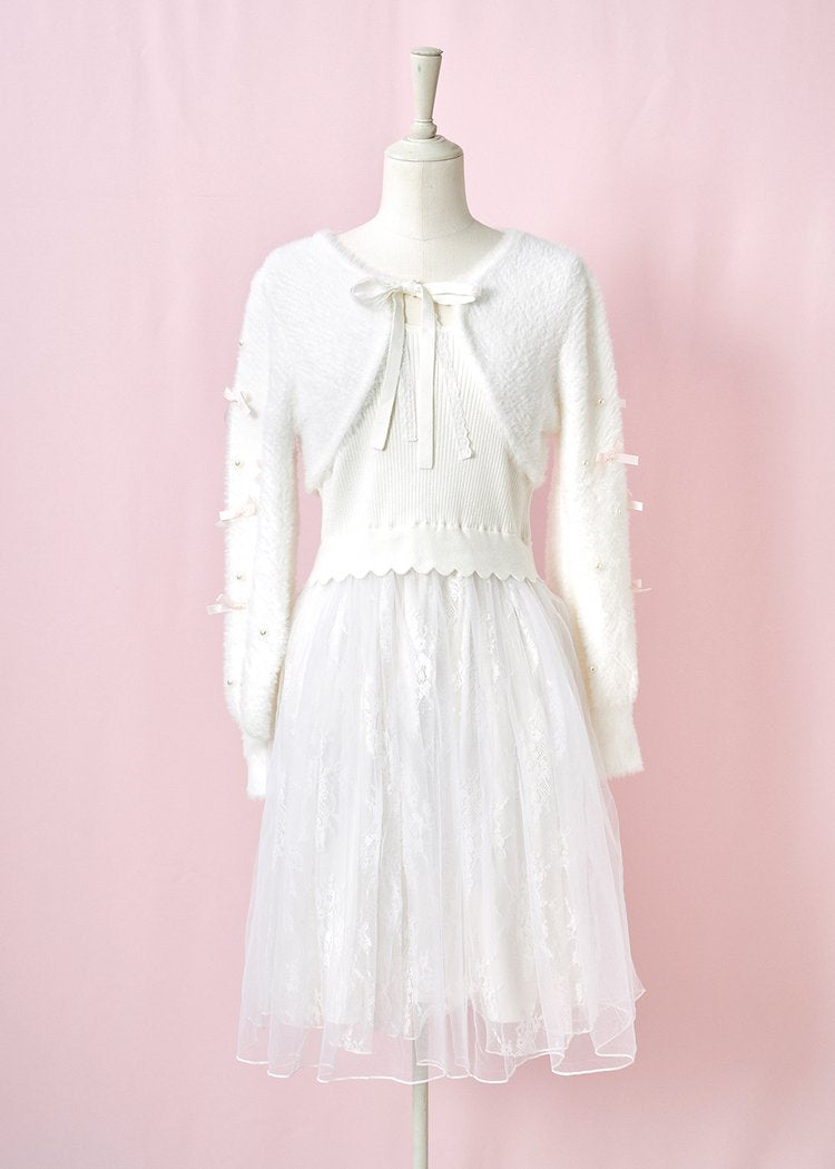 mellfy memory Melty fluffy knit Dress