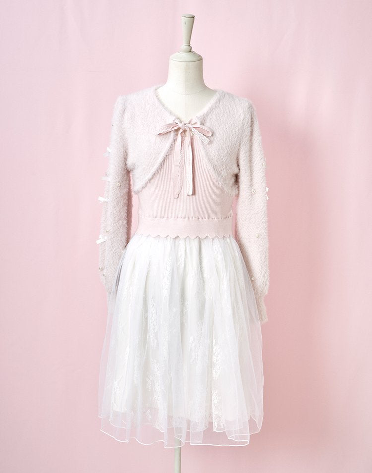 mellfy memory Melty fluffy knit Dress