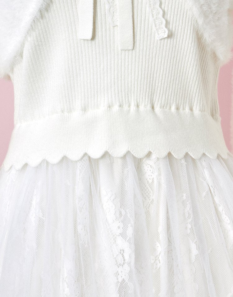 mellfy memory Melty fluffy knit Dress