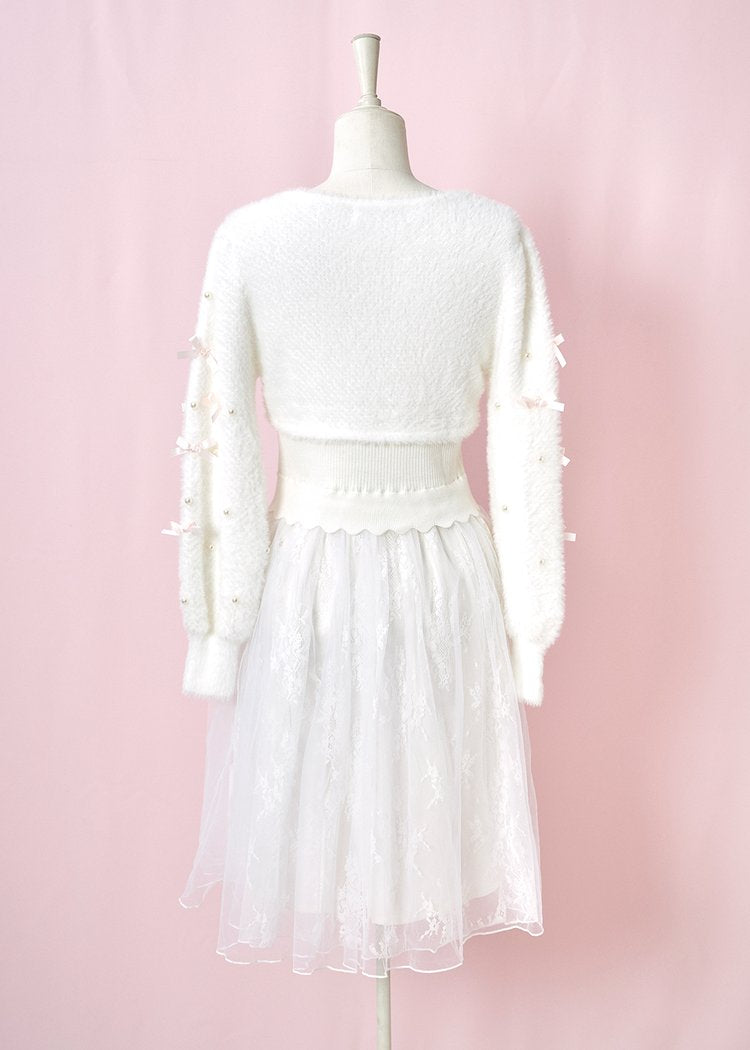 mellfy memory Melty fluffy knit Dress