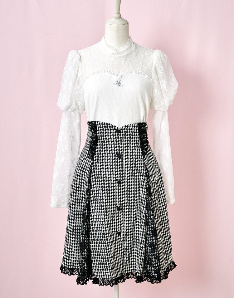 mellfy memory Love the classical check Skirt