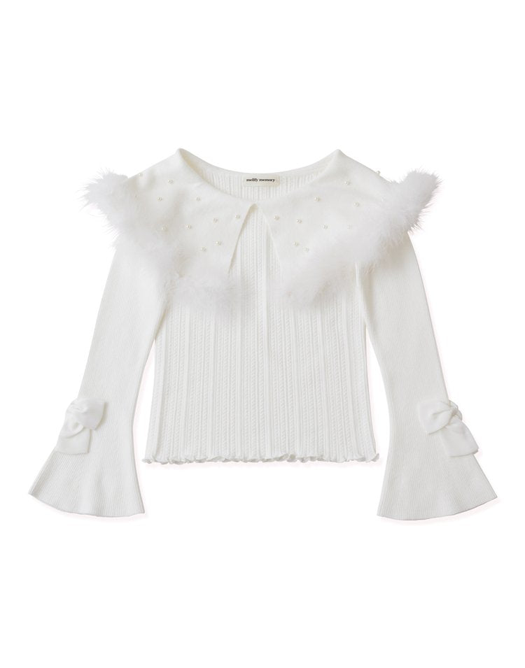 mellfy memory Kiss the swan Knit Top