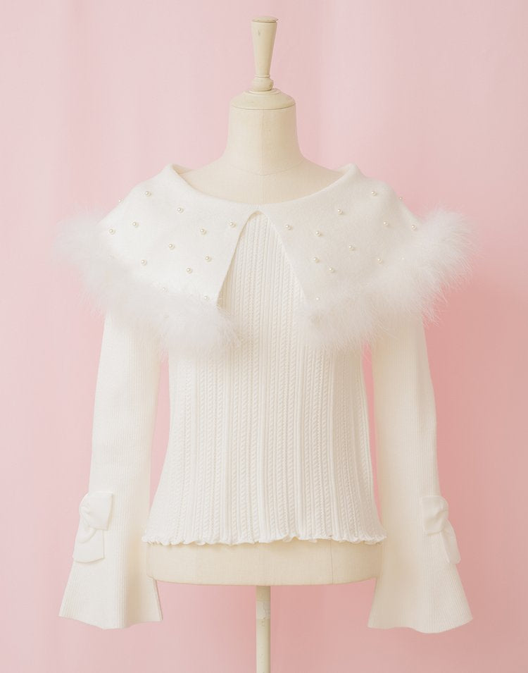 mellfy memory Kiss the swan Knit Top