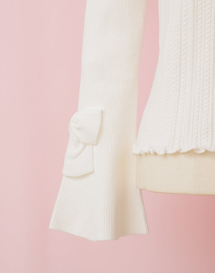 mellfy memory Kiss the swan Knit Top