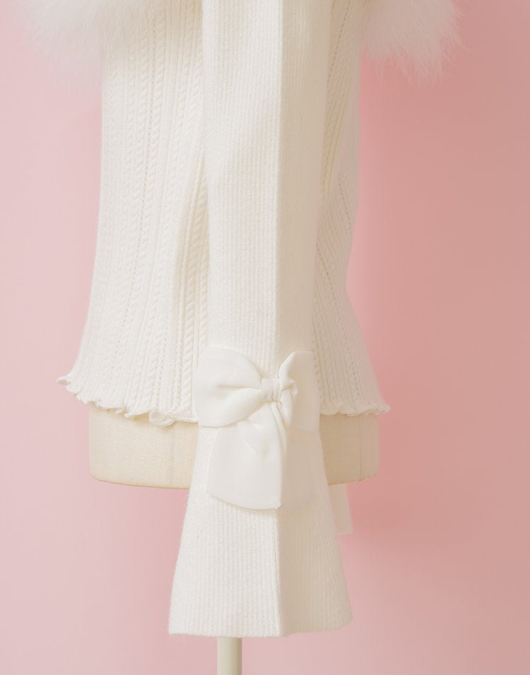 mellfy memory Kiss the swan Knit Top