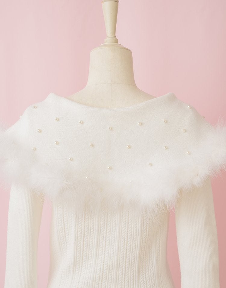 mellfy memory Kiss the swan Knit Top