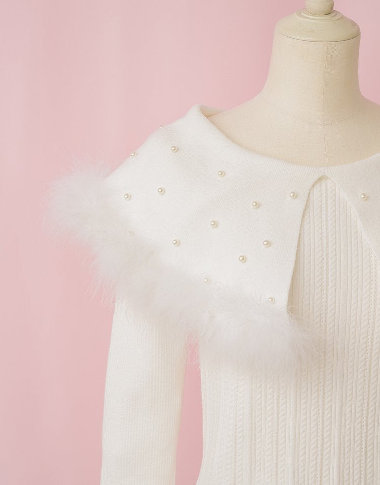 mellfy memory Kiss the swan Knit Top