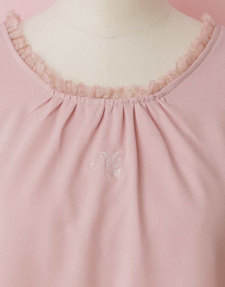 mellfy memory Precious mellfy lace puff Top