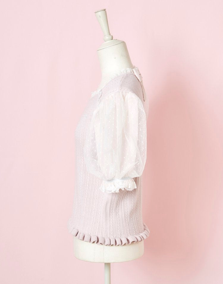 mellfy memory precious mellfy tulle puff top