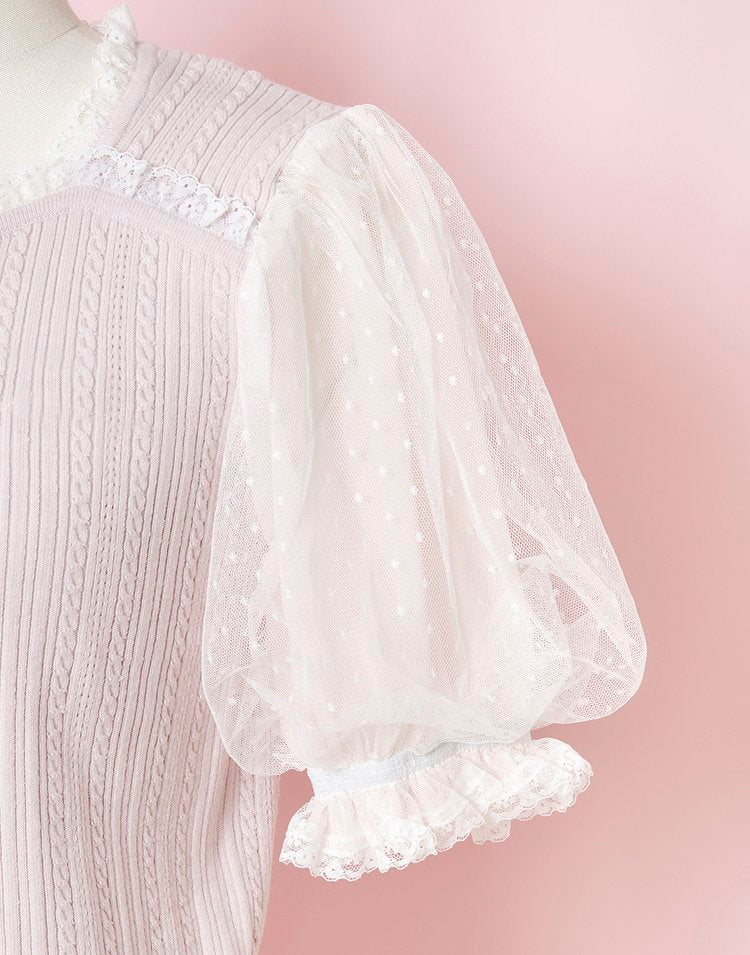 mellfy memory precious mellfy tulle puff top
