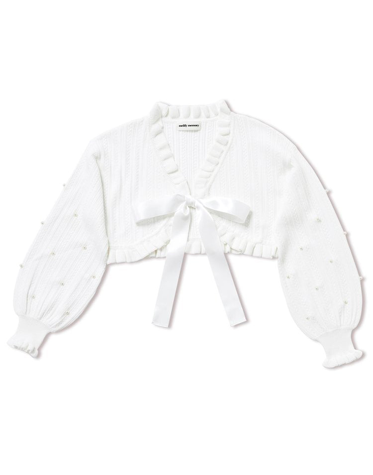mellfy memory Love Pearl Knit Bolero