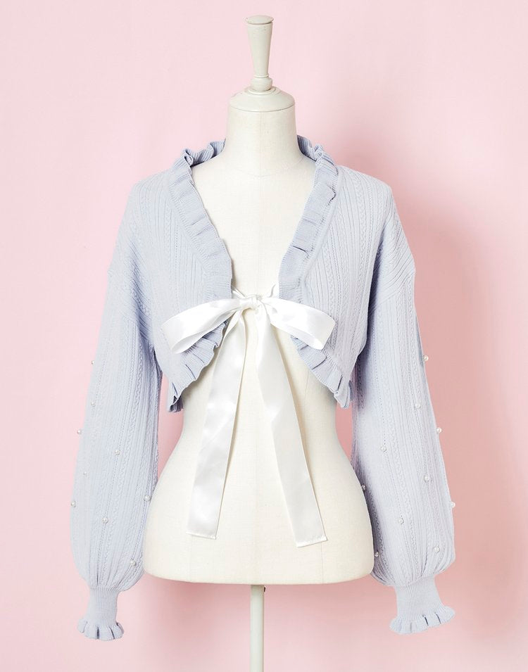 mellfy memory Love Pearl Knit Bolero