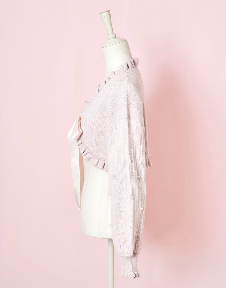 mellfy memory Love Pearl Knit Bolero