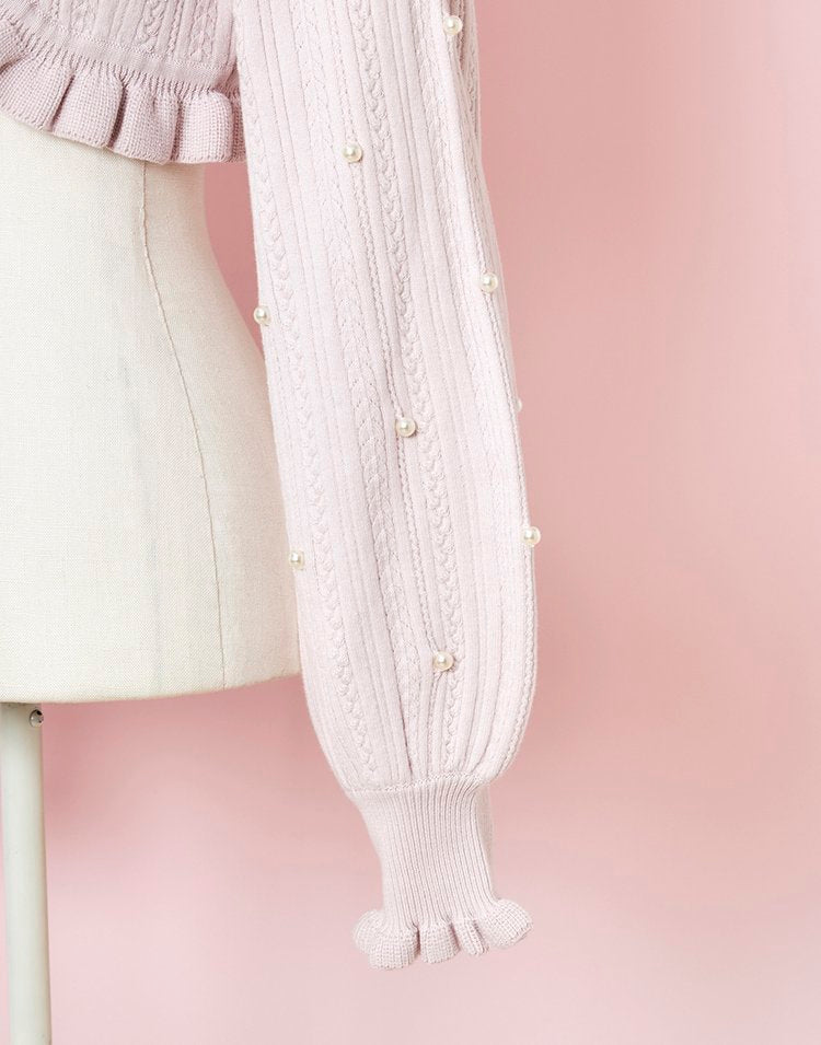 mellfy memory Love Pearl Knit Bolero