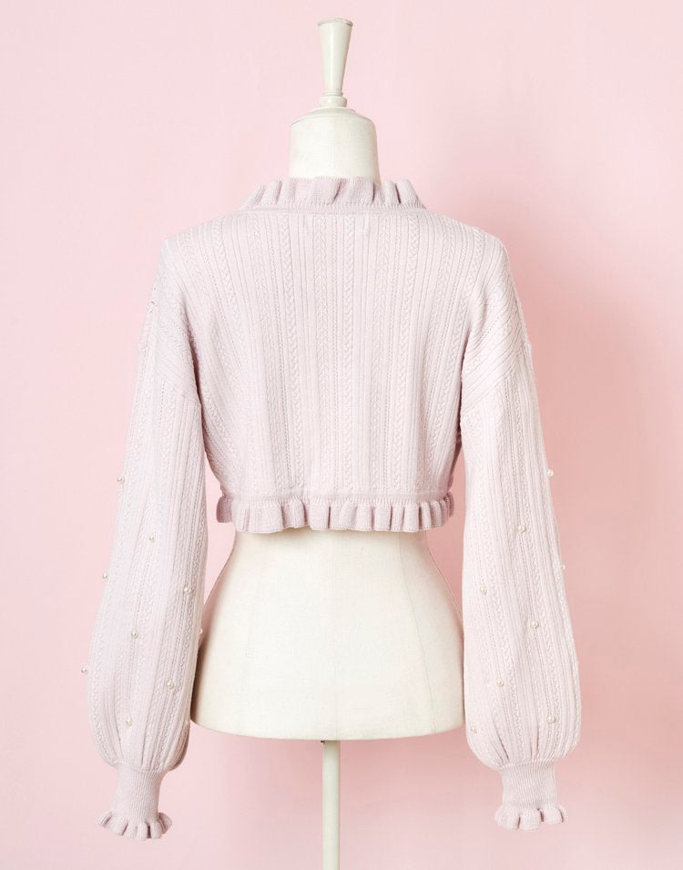 mellfy memory Love Pearl Knit Bolero