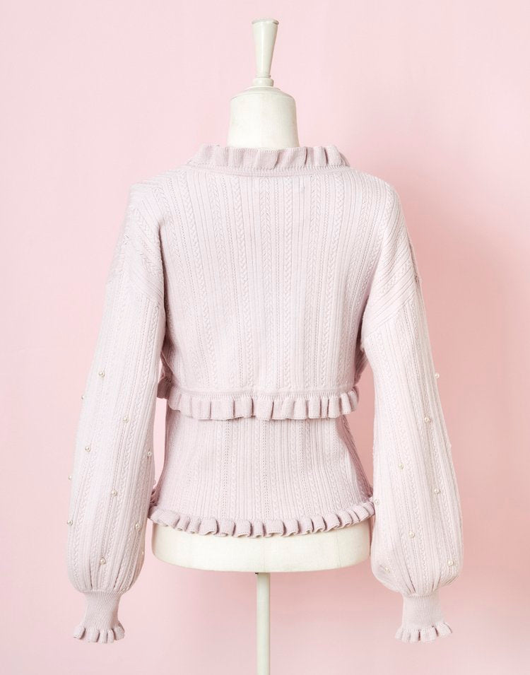 mellfy memory Love Pearl Knit Bolero