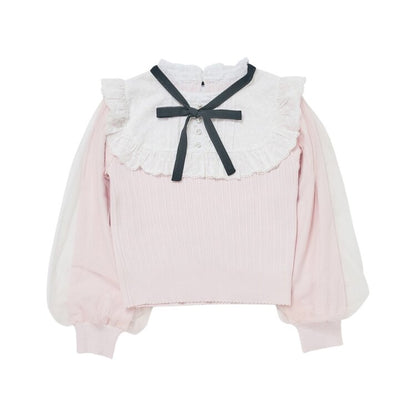 mellfy memory Classical Lace Knit Top