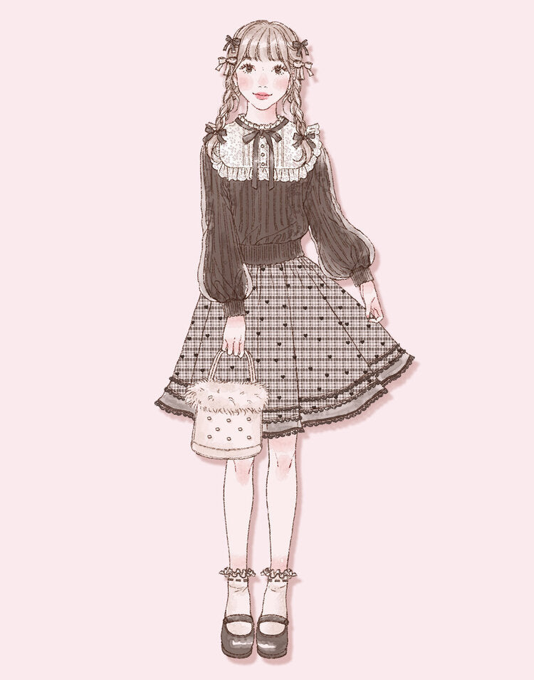 mellfy memory Classical Lace Knit Top