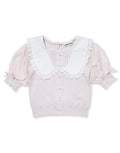mellfy memory Like A Girl Knit Top (Pink)